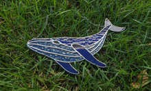 Load image into Gallery viewer, Blue Stained Glass Whale
