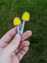 Load image into Gallery viewer, Yellow Mushroom Plant Stake
