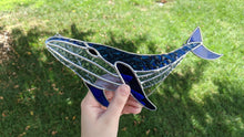 Load image into Gallery viewer, Blue Stained Glass Whale
