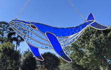 Load image into Gallery viewer, Blue Stained Glass Whale
