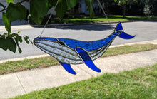 Load image into Gallery viewer, Blue Stained Glass Whale
