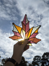 Load image into Gallery viewer, Stained Glass Maple Leaf
