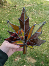 Load image into Gallery viewer, Stained Glass Maple Leaf
